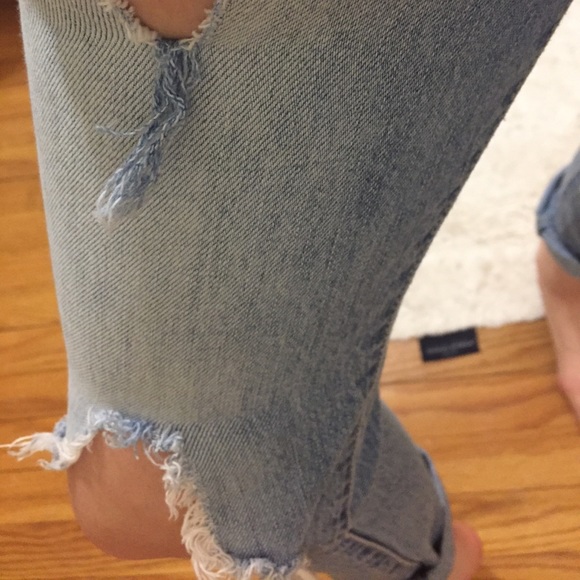 high rise vintage straight jeans - Picture 4 of 5